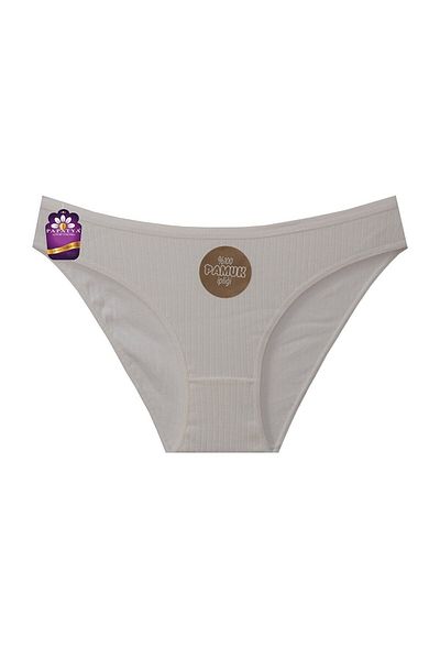 Papatya Corded Cotton Basic Panties Slip 3 Pack
