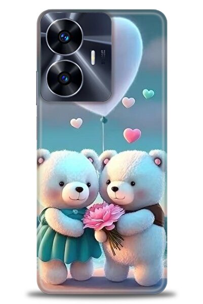 realme C55 (RMX3686) Uyumlu Kılıf HD Baskılı Silikon Kılıf (Telefon Kılıfı /K...