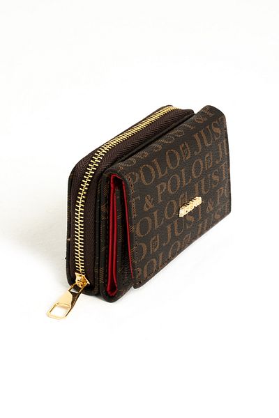 Just Polo Women's Wallet with Plenty of Card Holders and Paper Money Compartments 12cmx10cm PBU02