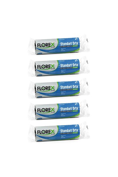 Florex Medium Garbage Bag 100 Pieces 55*60 CM X 5 Packs