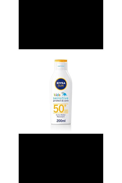 NIVEA Слънчев крем за деца за чувствителна кожа Защита и грижа SPF 50+ 200 мл