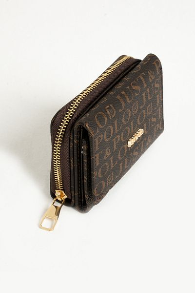 Just Polo Women's Wallet with Plenty of Card Holders and Paper Money Compartments 12cmx10cm PBU02