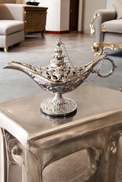 Binbir Trend Sihirli Lamba Alaattin Bakır Buhardanlık- Tütsülük - 5 Renk - Kü...