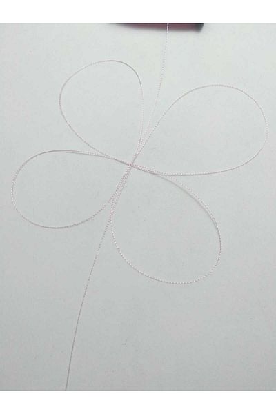 Eskişehir hobi sanat 60 Meters 0.2 Mm Rosary String - Pearl Pink Color