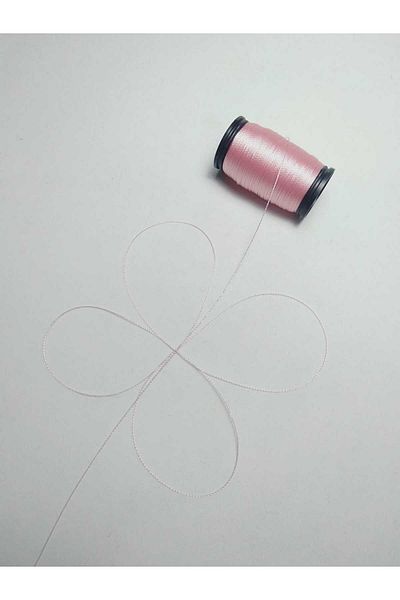 Eskişehir hobi sanat 60 Meters 0.2 Mm Rosary String - Pearl Pink Color