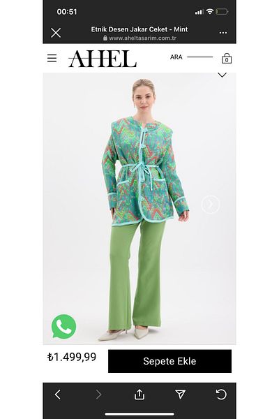 Ahel Tasarım Gilded Jacket Top