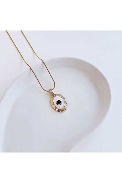 Vesce Atelier قلادة من الفولاذ باللون الأخضر