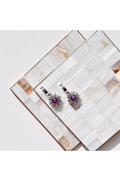 Vesce Atelier Poppy Steel earrings