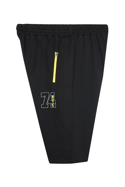 marufshop Κατάλληλο για άντρες Plus Size 115-154 κιλά Χτενισμένο βαμβακερό Capri NYC Μαύρο