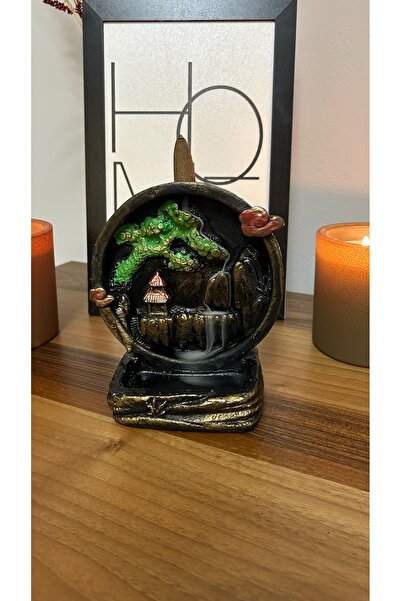 libre design Dekoratif Konik Geri Akış Tütsülük Biblo 15cm