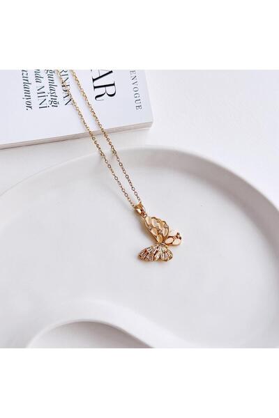 Vesce Atelier Papillon Çelik Kolye