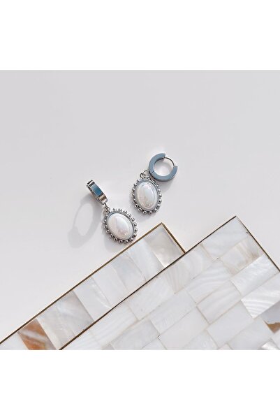 Vesce Atelier أقراط من الفولاذ الرمادي على شكل بالون القنبلة