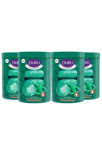 Duru Diamonds Series Exotic Green Diamond 16 Pieces Beauty Soap 4x360 gr