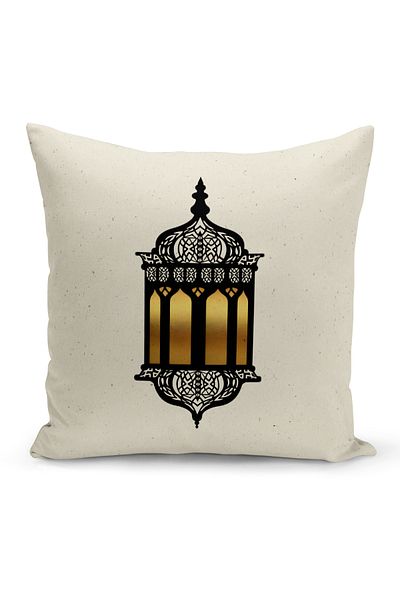 Bertille Home Ramadan Series Double Side Digital Printed Σετ 4 Μαξιλαροθήκης Ριχτάρι (Σετ Κάλυμμα Μαξιλαριού Ramadan)