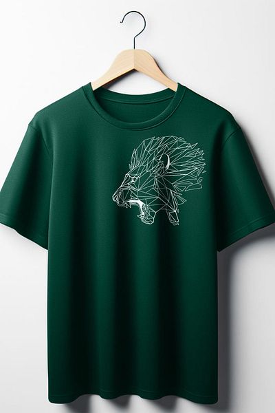 Vordevia Μπλουζάκι Unisex με στάμπα Lion Crew Neck Oversize
