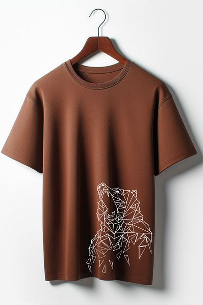Vordevia Μπλουζάκι Unisex με στάμπα Bear Crew Neck Oversize