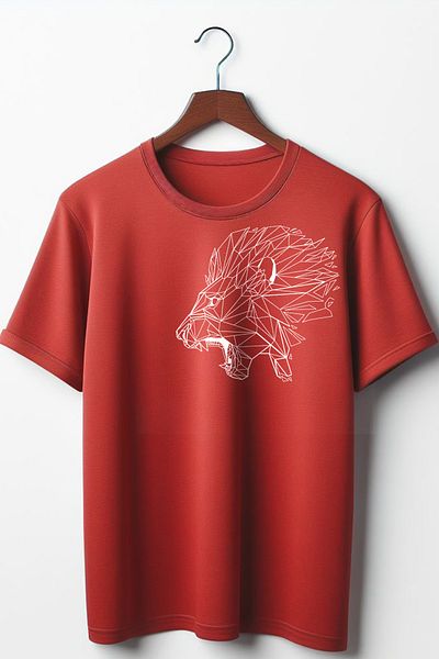 Vordevia Crew Neck Lion Printed Unisex Oversize T-Shirt