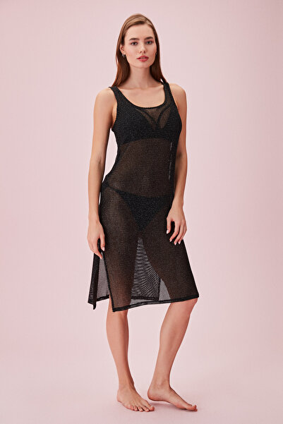 SUWEN Shiny Beach Dress