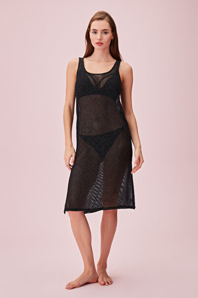 SUWEN Shiny Beach Dress