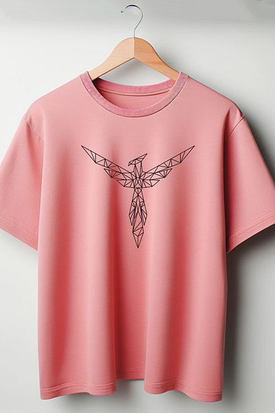 Vordevia Μπλουζάκι Unisex με στάμπα Eagle Crew Neck Oversize