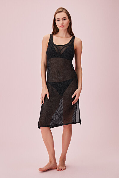 SUWEN Shiny Beach Dress