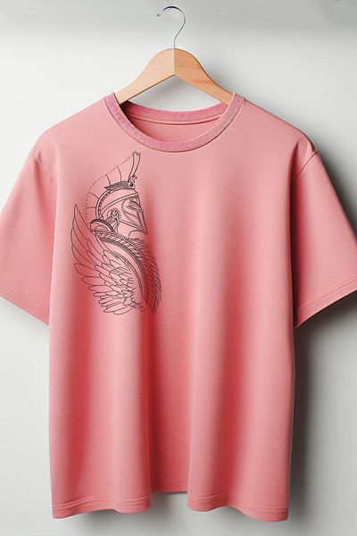 Vordevia Μπλουζάκι Unisex με στάμπα Gladiator Crew Neck Oversize