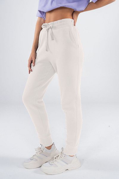 Friday Offset Agar Γυναικεία Off-White Pocket Elastic Jogger Pantalon Φούτερ