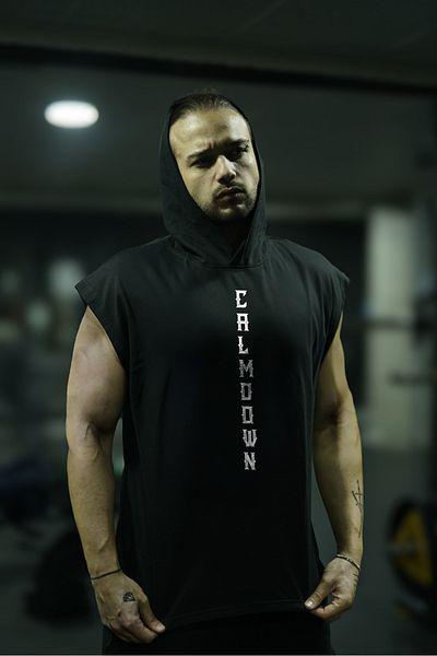 Oxlade Sleeveless Athlete Tank Top [ C A L M D O W N ] Sweatshirt 100% Cotton Hoodie Legend Fabric Oxlade®
