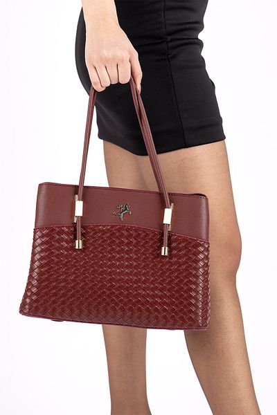 Getcho Masen Women's Knitted Patterned Shoulder Bag and Crossbody Bag