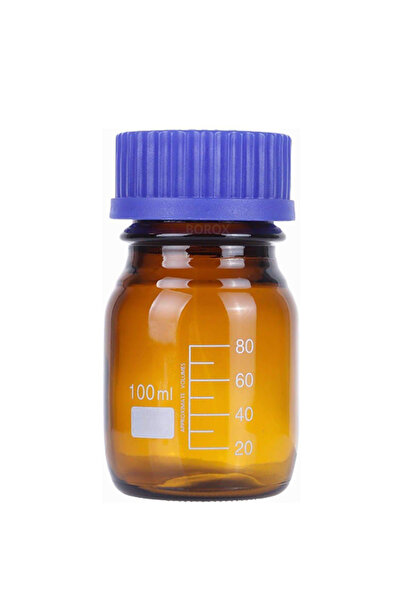 Genel Markalar OTOKLAV ŞİŞESİ AMBER CAM 100ML VİDA KAPAKLI BOŞ NUMUNE ŞİŞESİ ...