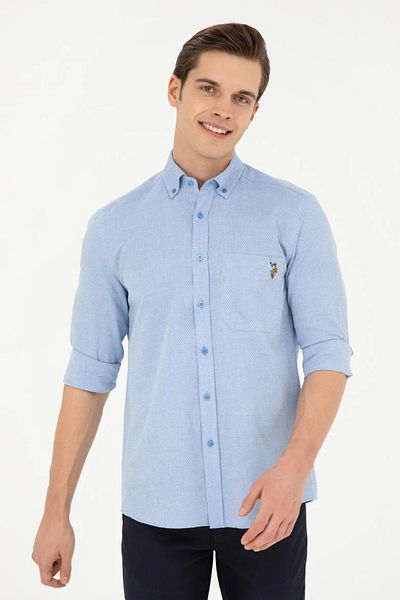U.S. Polo Assn. Мъжка риза с дълъг ръкав G081SZ004.0001837904 TEKSPOR