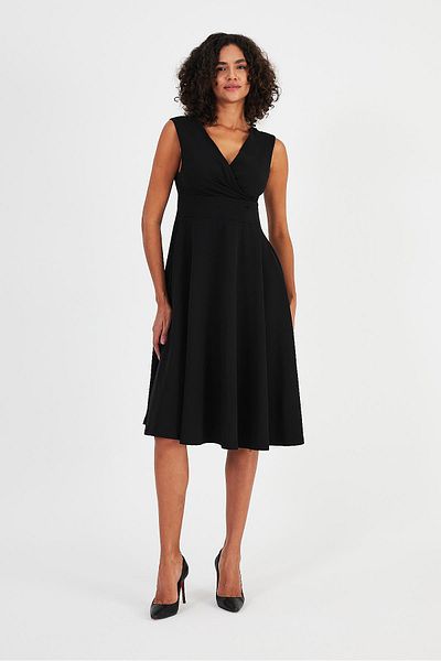ALEXANDERGARDI Double Breasted Collar Sleeveless Dress(B24-00198)