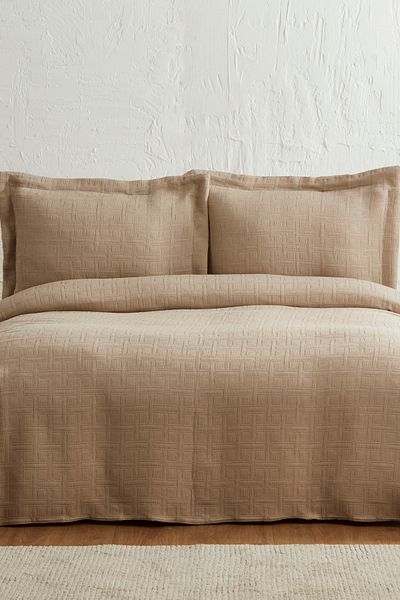 Karaca Home Beige Corner Double Bed Set