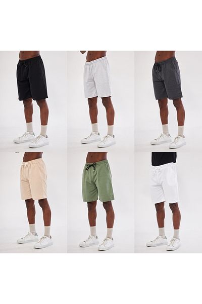 pandy Unisex Basic σορτς 6 συσκευασιών