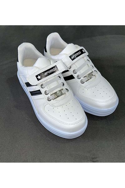 GGSTORE Pantofi sport pentru băiat Arvenzo 77 - 33 Model Alb Negru