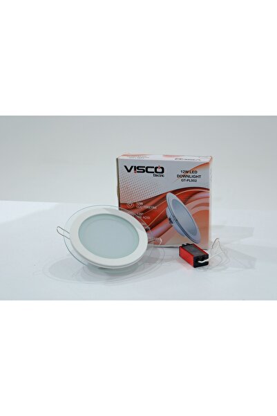 VİSCO ELEKTRİK Visco 12w Downlıght Led Panel Camlı Beyaz 6500k(ÖLÇÜLER AÇIKLAMADA)
