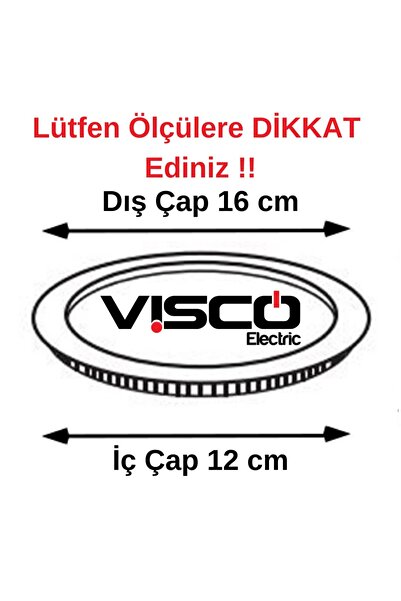VİSCO ELEKTRİK Visco 12w Downlıght Led Panel Camlı Beyaz 6500k(ÖLÇÜLER AÇIKLAMADA)