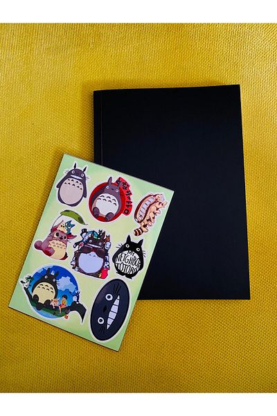 icase TOTORO Activity Set - Αυτοκόλλητο αυτοκόλλητο, αυτοκόλλητο υπολογιστή και σημειωματάριο εικόνας