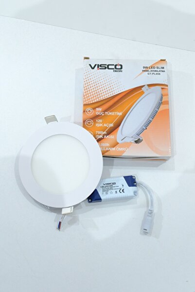 VİSCO ELEKTRİK Visco 9w Led Slim Panel Gün Işığı 3000k(ÖLÇÜLER AÇIKLAMADA)