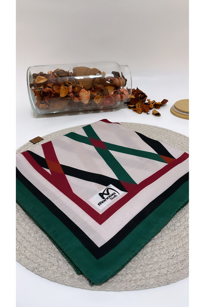 Onur وشاح - وشاح ناعم بنمط جديد من القماش المسامي، منتج هندسي، وشاح عصري فاخر