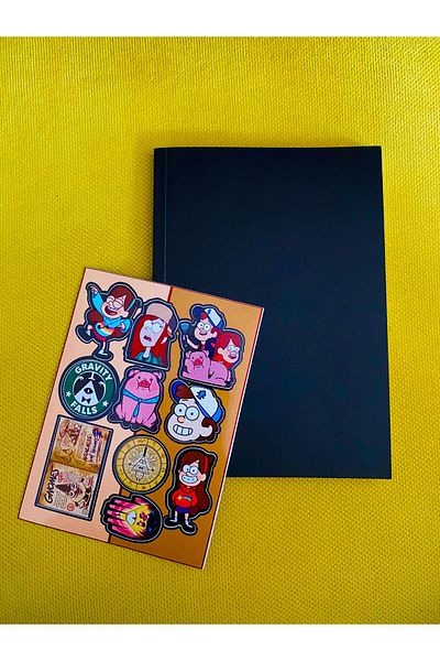 icase Mischievous Town Sticker and Notepad - Activity Set