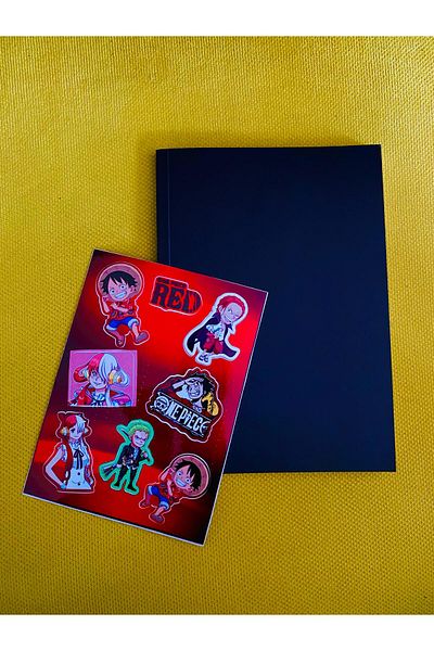 icase Set de activități ONE PIECE - Autocolant autocolant, autocolant pentru computer și caiet de imagini 96