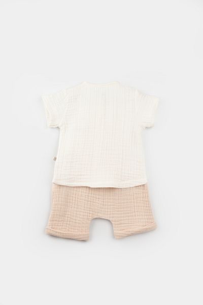 Bibaby 2-Piece Shorts Muslin Set Lamb Friends