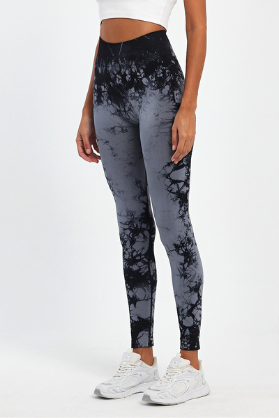 cervus Women's Seamless Push-Up Tie-Dye Leggings - Recovery Sports Leggings