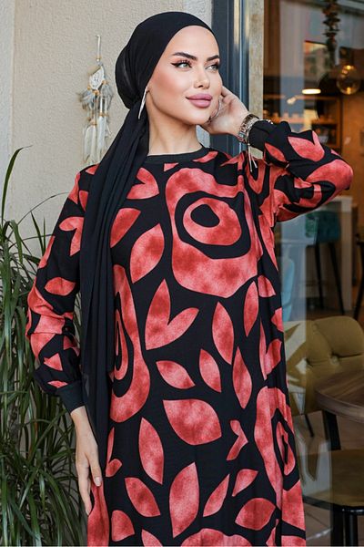 Bestenur Φόρεμα Elsev Viscose Tile Color 857