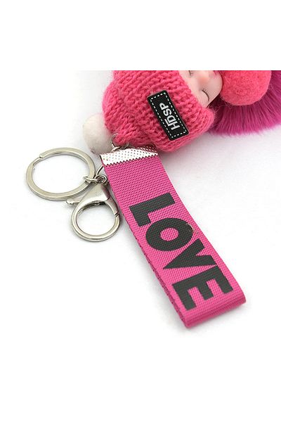 NB market furry keychain doll 10cm furry fluffy