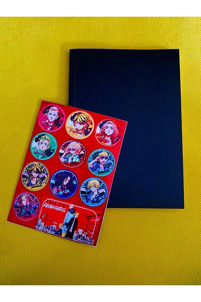 icase Tokyo Revengers Decal Sticker și Blocnotes Set de autocolante pentru computer - Set de activități 96