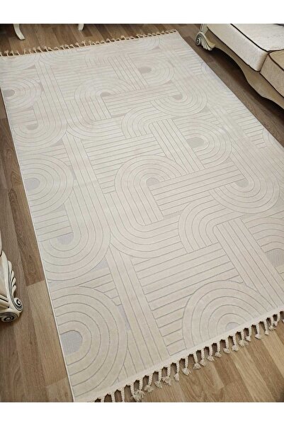 NOVA HALI İskandinav Bambu Tarz Antialerjik Bukle Yumuşak 4 M2 Ve 6 M2 Salon Oturma-çocuk Odası Mutfak Halısı