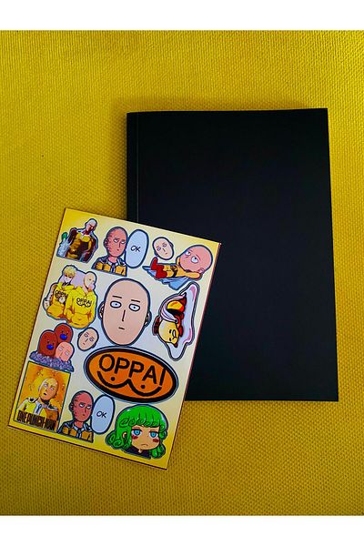 icase Autocolant One Punch Man Exit și Bloc de note Autocolant pentru computer - Set de activități 96