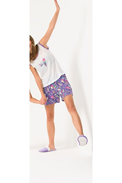 Yeni İnci Віскозний жіночий піжамний комплект